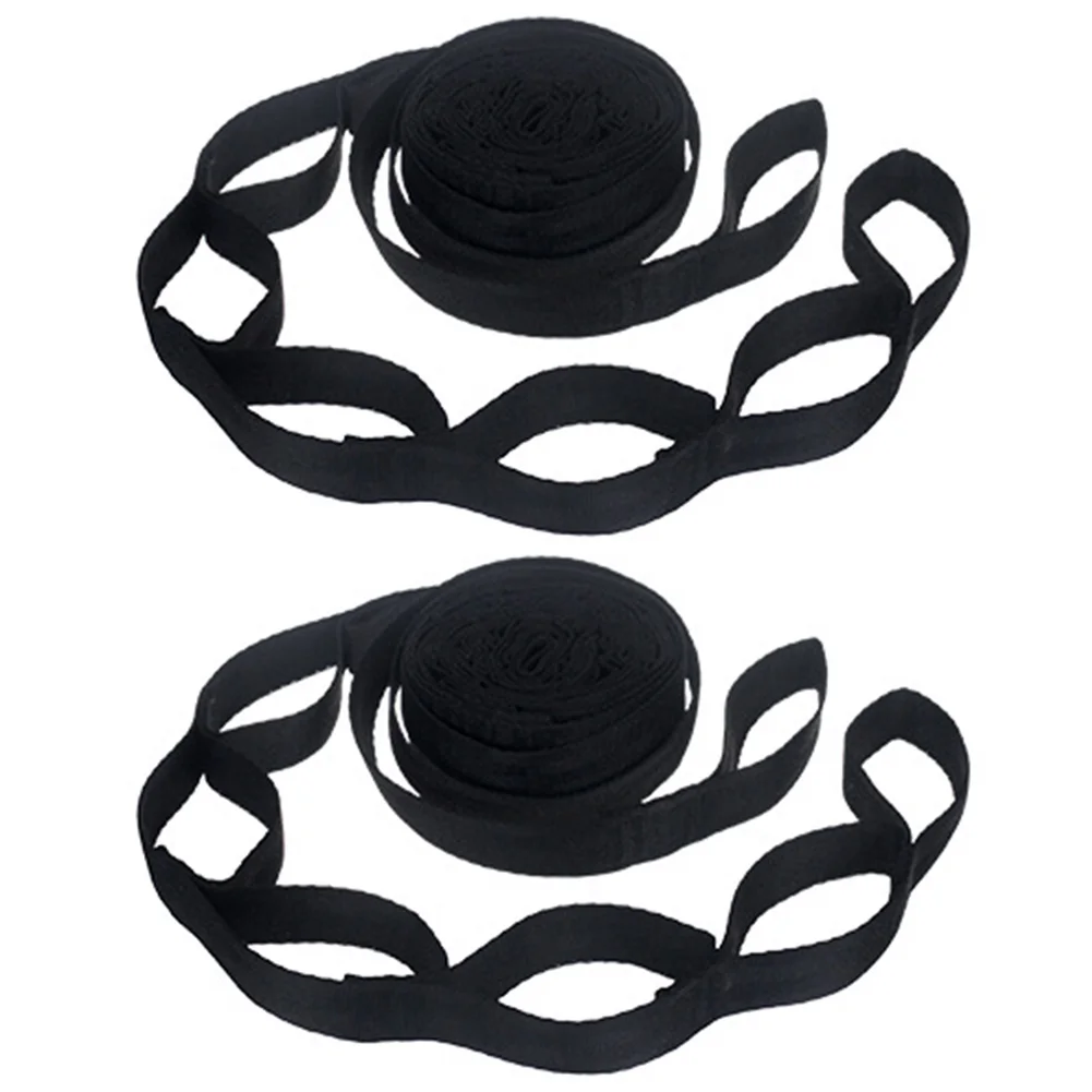2pcs Outdoor Adjustable Hammock Strap Bandage Strong Load-bearing Hammock Tree Straps Hanging Swing Fasten Rope hammock straps hammock rope hammock fittings