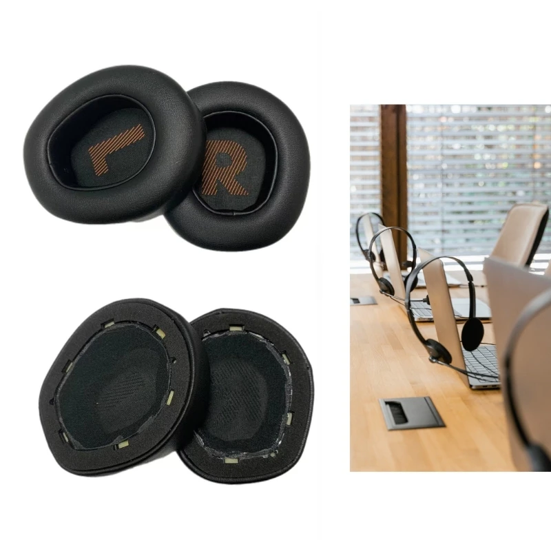 Фото 1 пара Сменные кожаные амбушюры для наушников JBL Quantum 400 Q400 600 Q600 800 Q800 амбушюры для наушников амбушюры №3