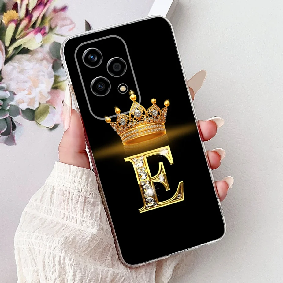 Luxury Fashion Crown Letters Clear Silicone Soft Slim Phone Case