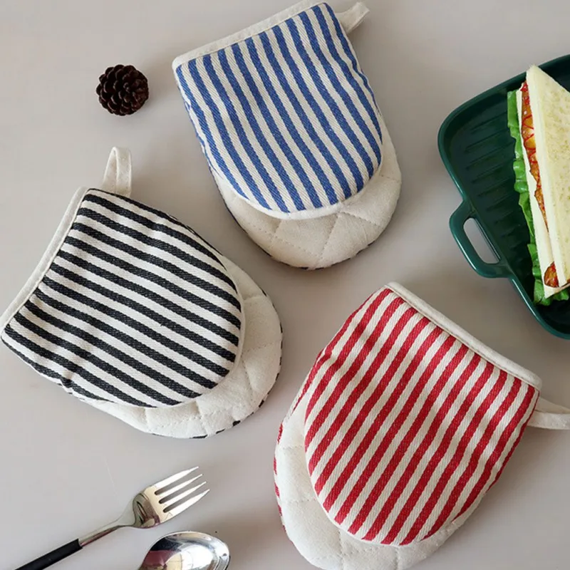 Cotton Anti-scalding Oven Gloves Mitts Potholder Kitchen Duckbill Shape Cotton Gloves Tray Dish Bowl Holder Oven Hand Clip 1PC kitchen gloves cotton pot holders