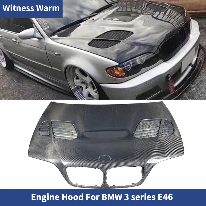 Carbon Fiber/frp Front Hoods Fit For 20022005 3 Series E46 M3 Bumper Carstyling Engine
