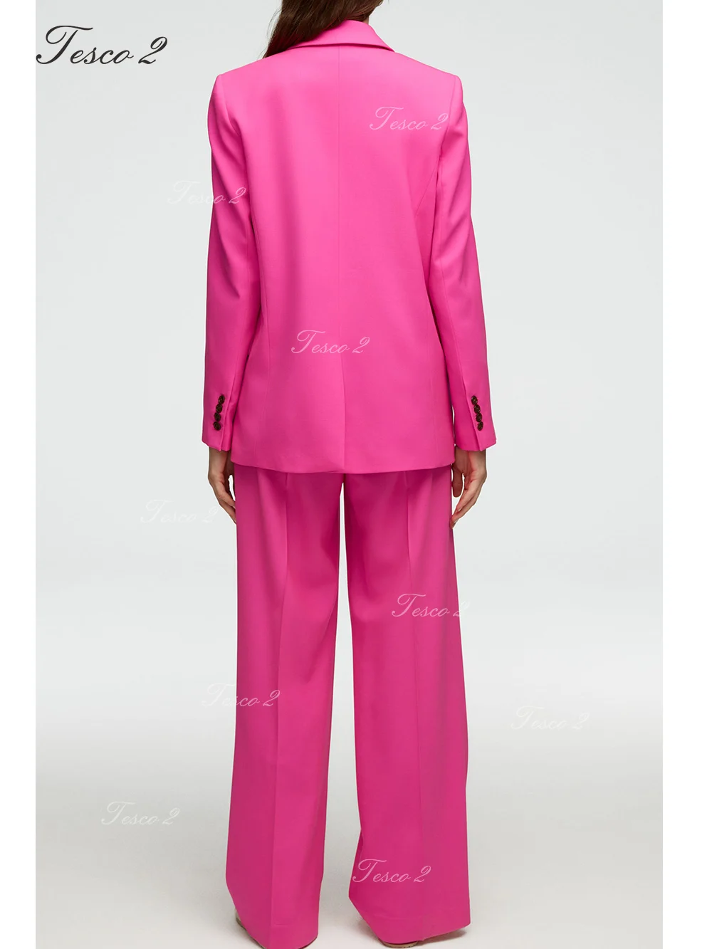 Loose Women Suit Peak Lapel Long Sleeve Women's Elegant Suit Pants And Jacket For Formal Wedding Party Suit