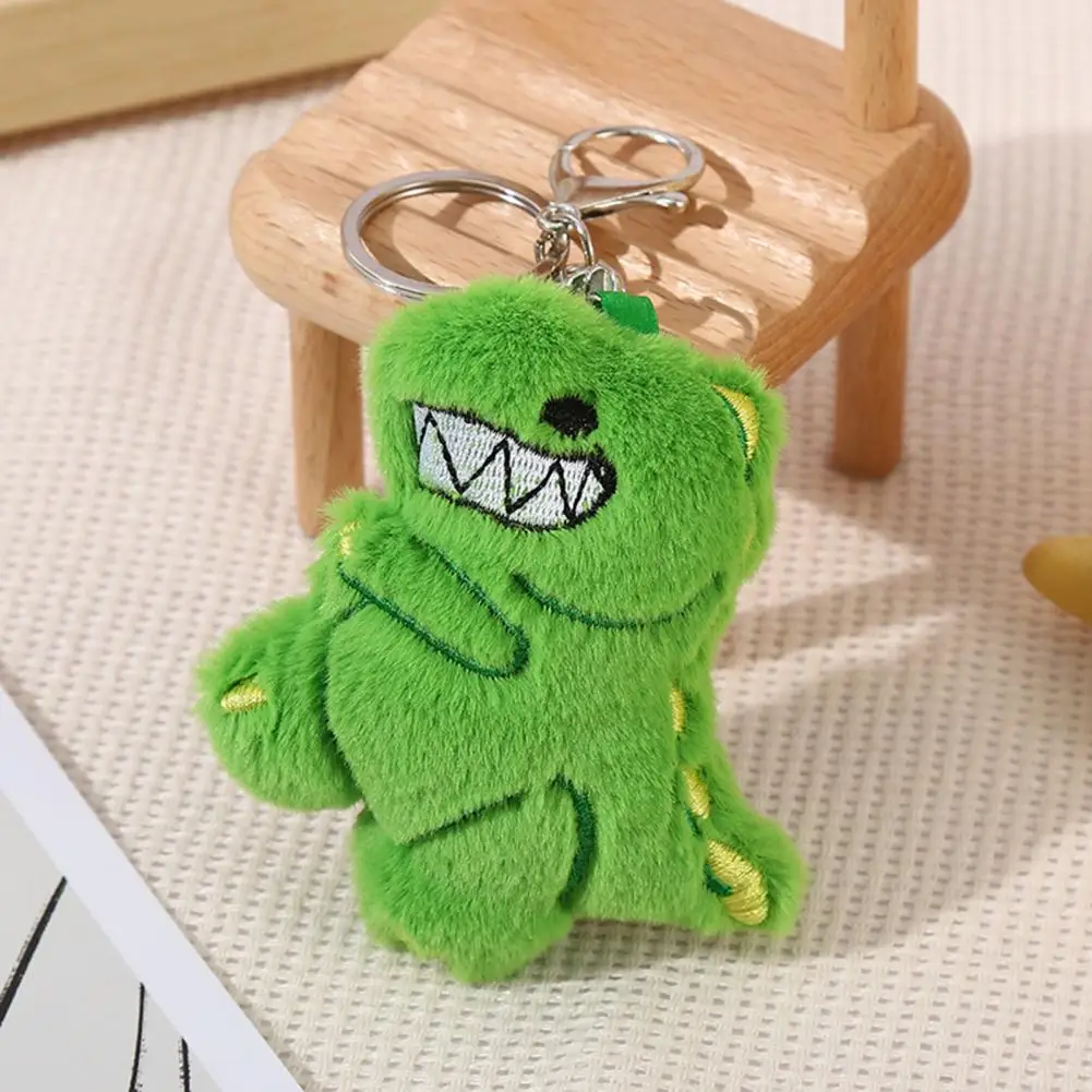 

Cartoon Dinosaur Doll Adorable Green Dinosaur Plush Pendant Soft Stuffed Toy Cartoon Doll Keyring Charm Backpack for Kids