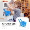 Children's Shopping Cart Miniature Basket for Kid Toys Plastic Office Kids 6