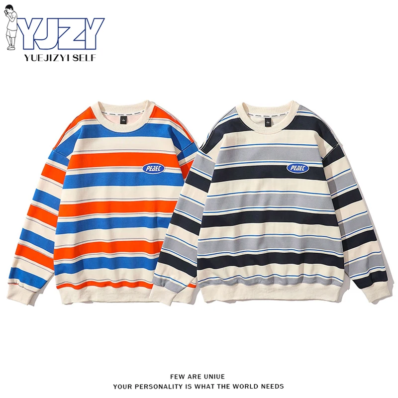 남성 루즈한 대비 스웨터, 커플 스트리트 캐주얼 스웨터, 여성 브랜드, 하라주쿠 2023, 오버사이즈 후드 스웨터, 봄