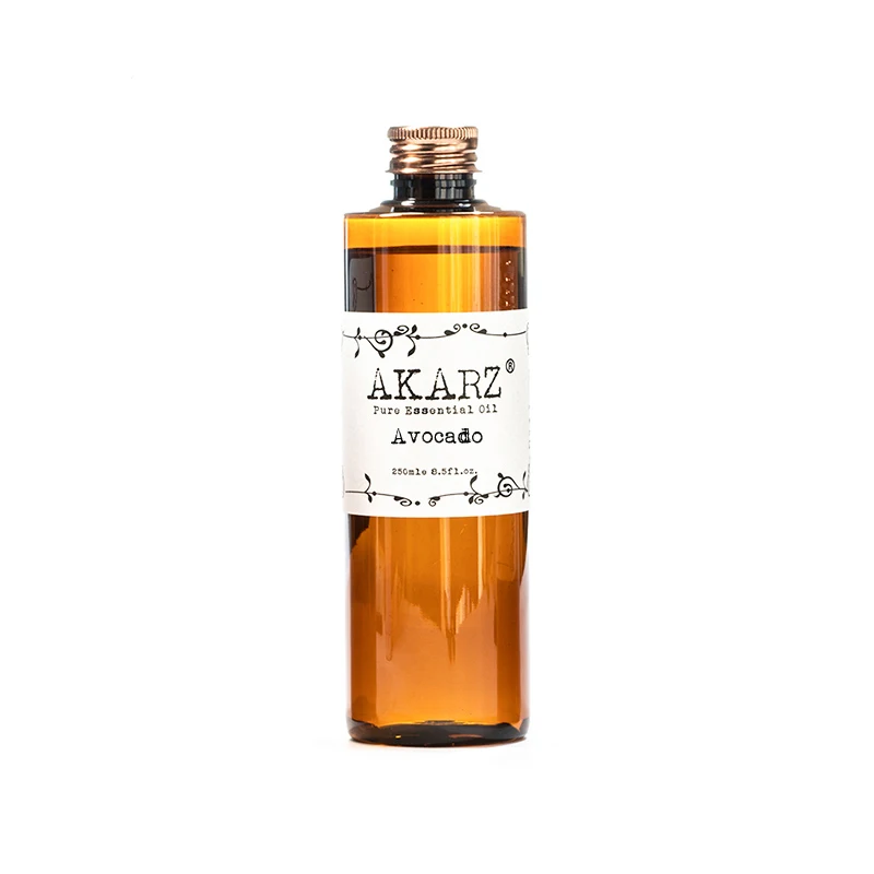 AKARZ Avocado Carrier Oil - High-Quality Body & Face Care - Moisturizing, Anti-Aging, and Skin Repair Properties  Brazil 500ml