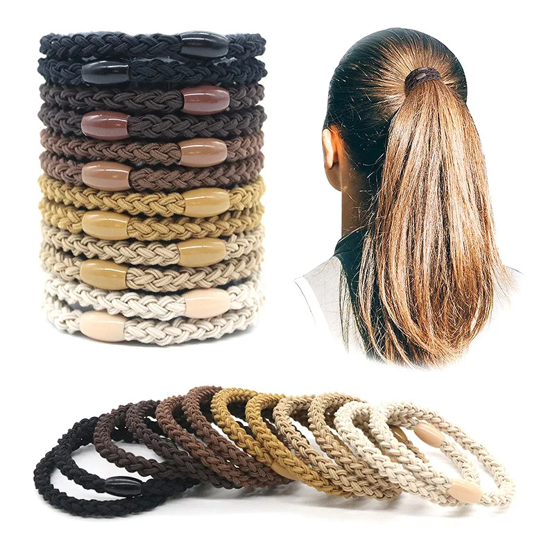 

12 шт./набор, женские эластичные резинки для волос