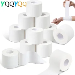 1Roll White Sports Tape - No Sticky Residue & Easy to Tear - for Athletes, Trainers & First Aid Injury Wrap,Fingers Ankles Wrist