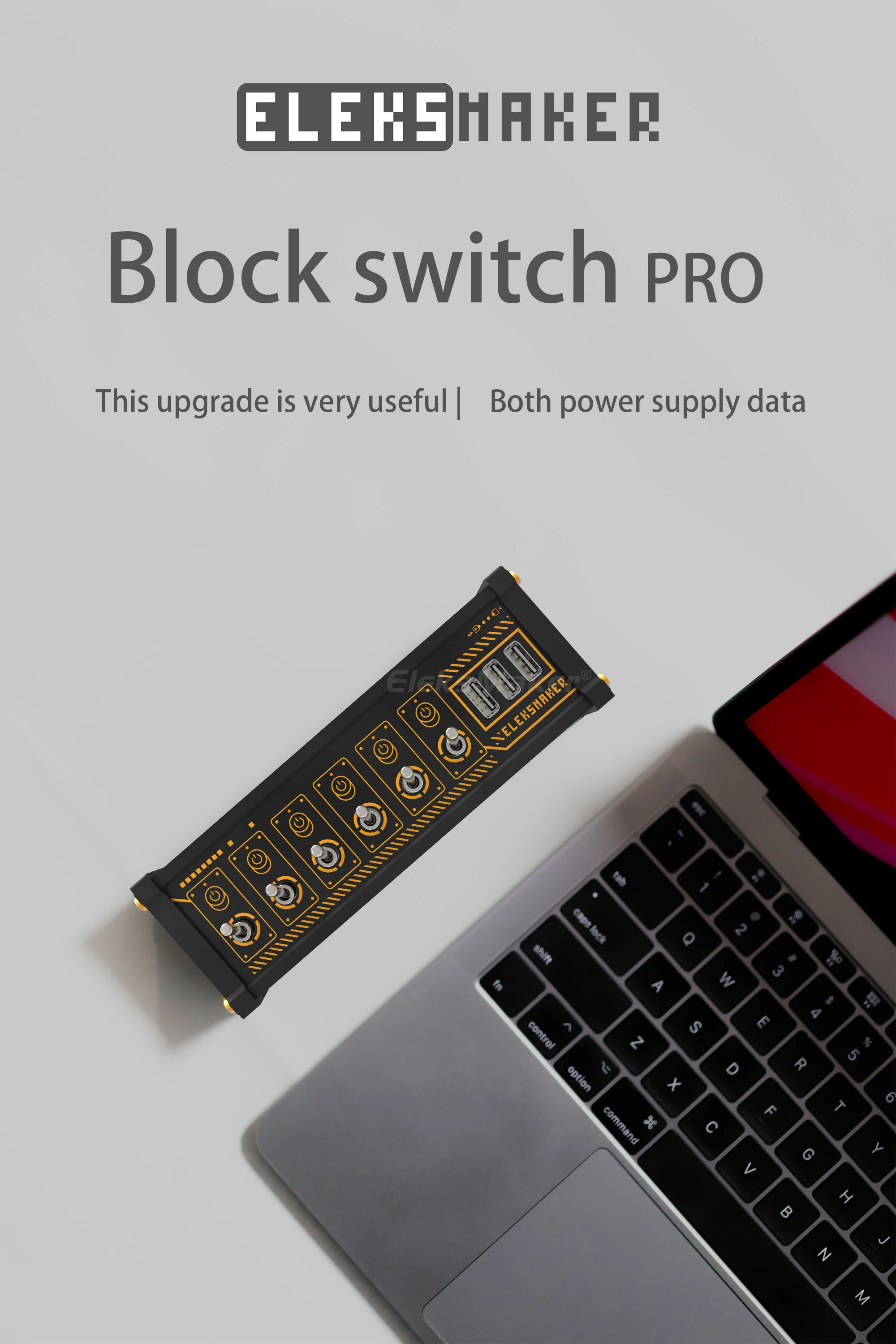 

EleksMaker USB переключатель, независимое управление, кнопочный переключатель, ретро позолоченный стол настройки, ощущение церемонии