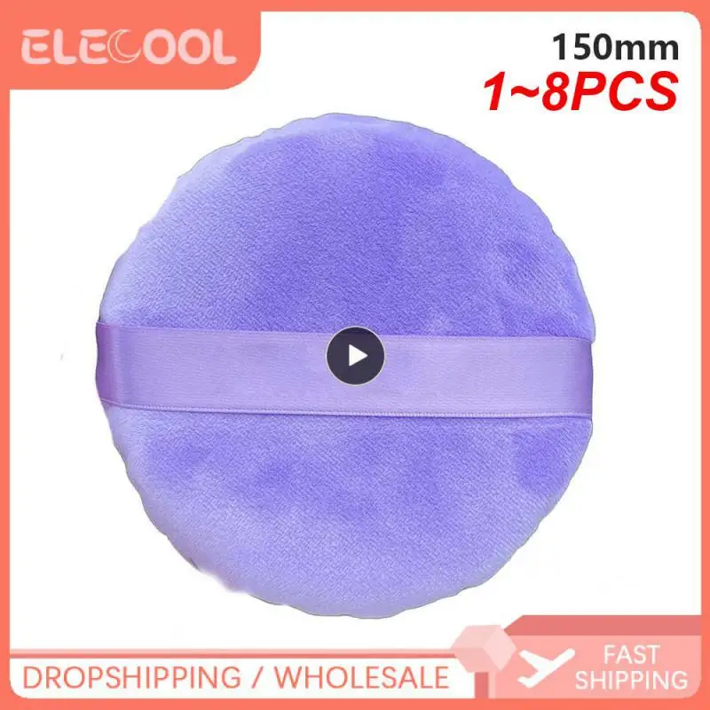 

1-8 шт., Профессиональная мягкая косметическая губка круглой формы