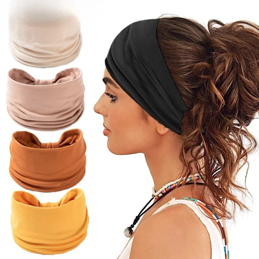 Bohemian Chic Elastic Hairbands - Stylish & Breathable Accessory