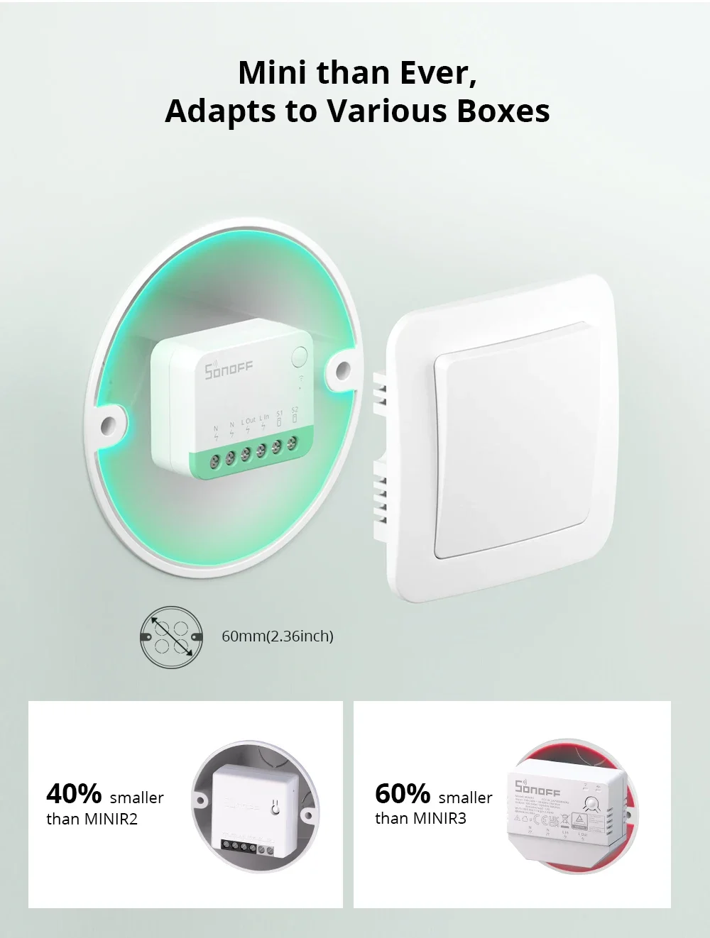MINI R4 Matter MINIR4M Matter Relay Mini R4 Extreme Wifi Smart Switch Matter Al