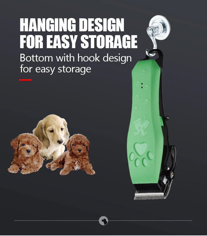 KEMEI-Cordless elétrica Dog Trimmer, baixo ruído, Professional
