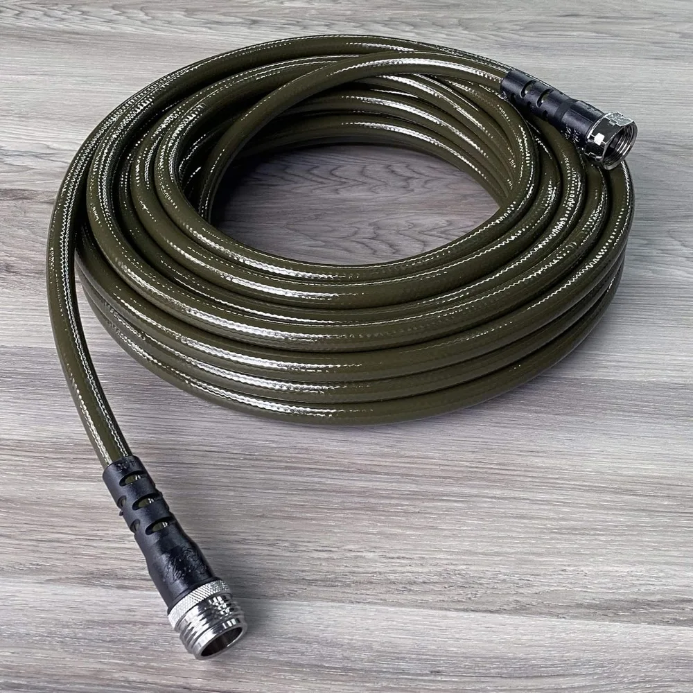 PSH-050-MG-4PKRS (7/16) 400 Series Hose, 50-Foot, Olive Green Garden Watering System,