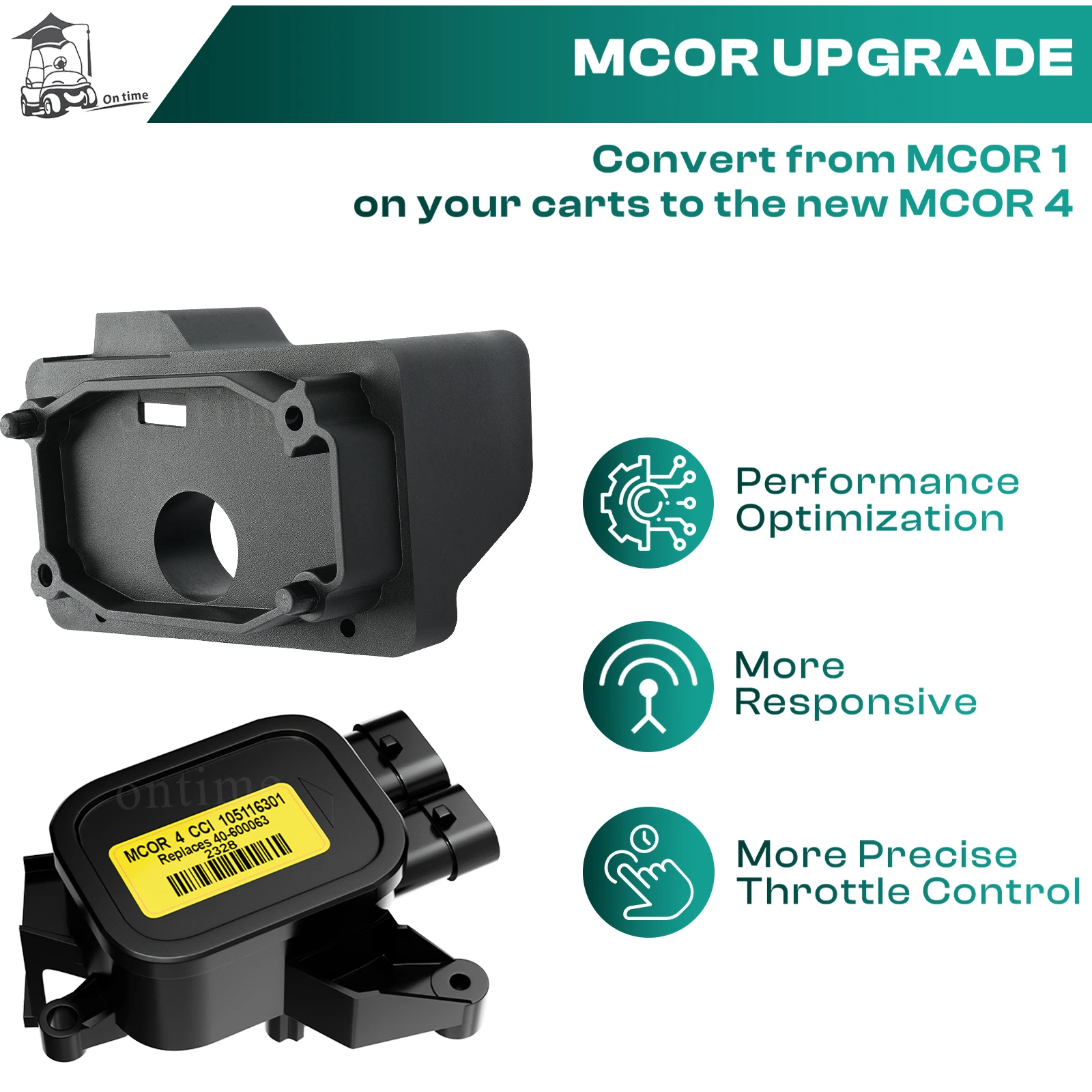 MUMPPRCE MCOR 4 Conversion Throttle Potentiometer Kit - Golf Cart & Mobility Scooter Replacement - View #3
