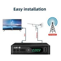 ТВ-приставки A32T-HD DVB-T2 ТВ-тюнер Цифровой ТВ-декодер Приемник спутникового ТВ наземного спутникового телевидения HEVC DVBT2 H. 264 USB-приставка — изображение 5