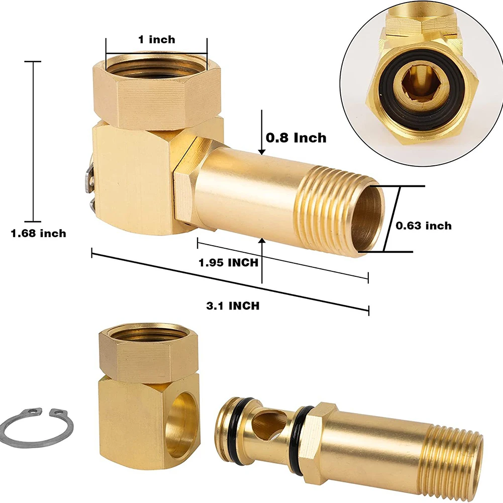 Hose Reel Parts Fittings Practical Connector Garden Hose Adapter Brass  Replacement Part Swivel Easy Installation Accessories