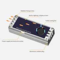 M.2 SSD Heatsink Turbo Cooling Fan Silent Thermal Conductor OLED Temperature Display Computer Cooling Equipment Accessories - Image 6