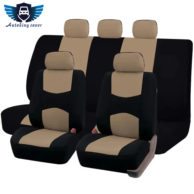 AUTOKING Klassisches universelles Autositzbezüge-Set aus Polyester, passend für die meisten Autos, SUVs, Vans, Autositzschutz, Autozubehör für den Innenraum