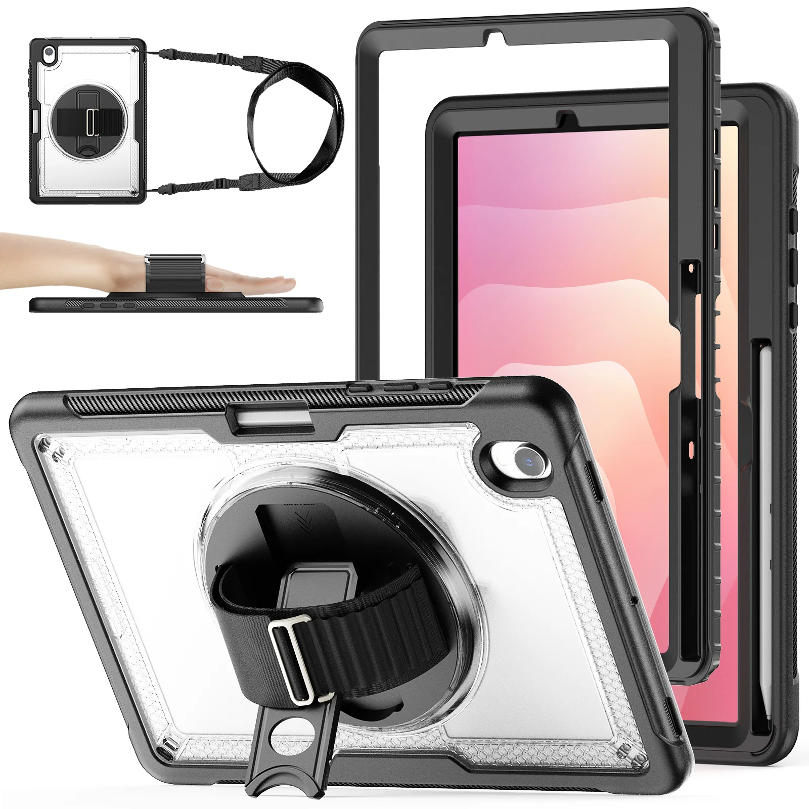 Shockproof Safe Hybrid Stand Tablet Cover