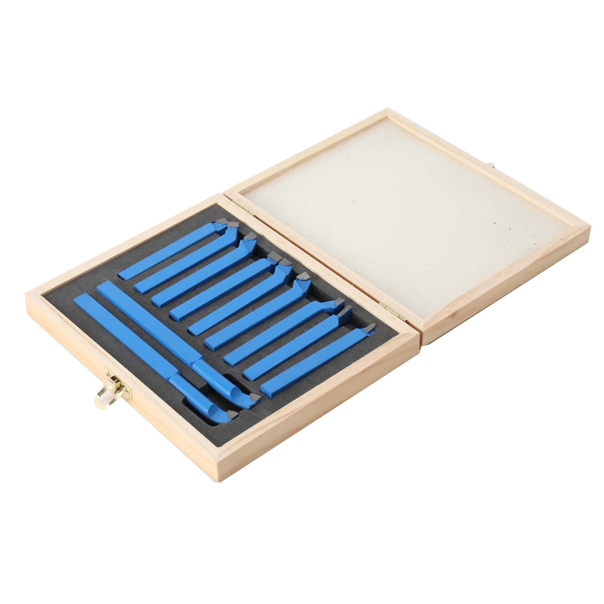 10Pcs Carbide Turning Tool Lathe Tool Lathe Tools Carbide Tipped Welding Milling Cutting Turning Tool Set Grooving Tool 10*10mm