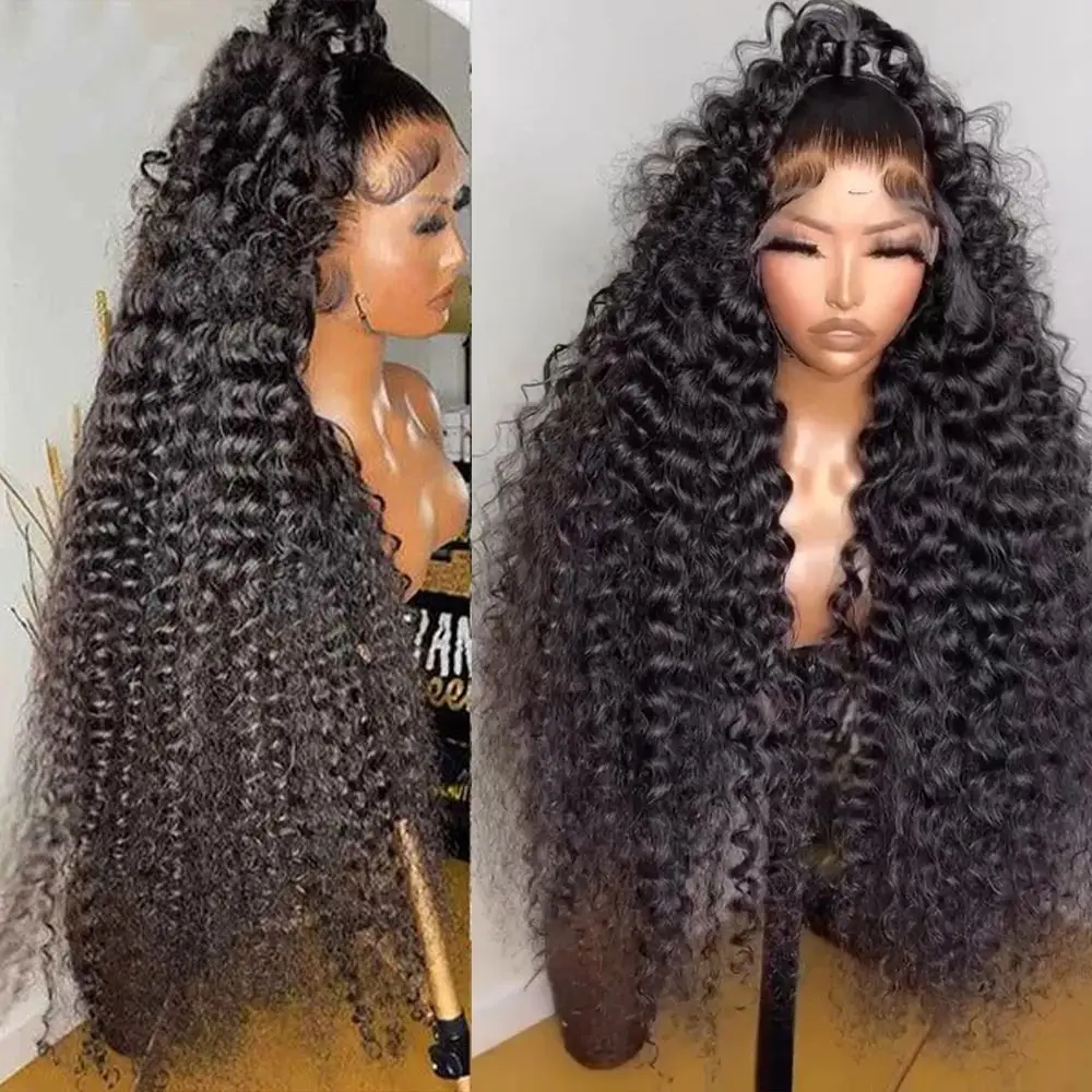 13x4 HD Lace Frontal Human Hair Wig Deep Curly Wave Lace Front Human Hair Wigs 5x5 Glueless Wig Wigs on Clearance Sale 2