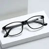 Unisex Square Bifocal Reading Glasses Men Women Vintage Far Near Sighted Eyeglasses Black Frame Clear Lens Presbyopia Eyewear 3