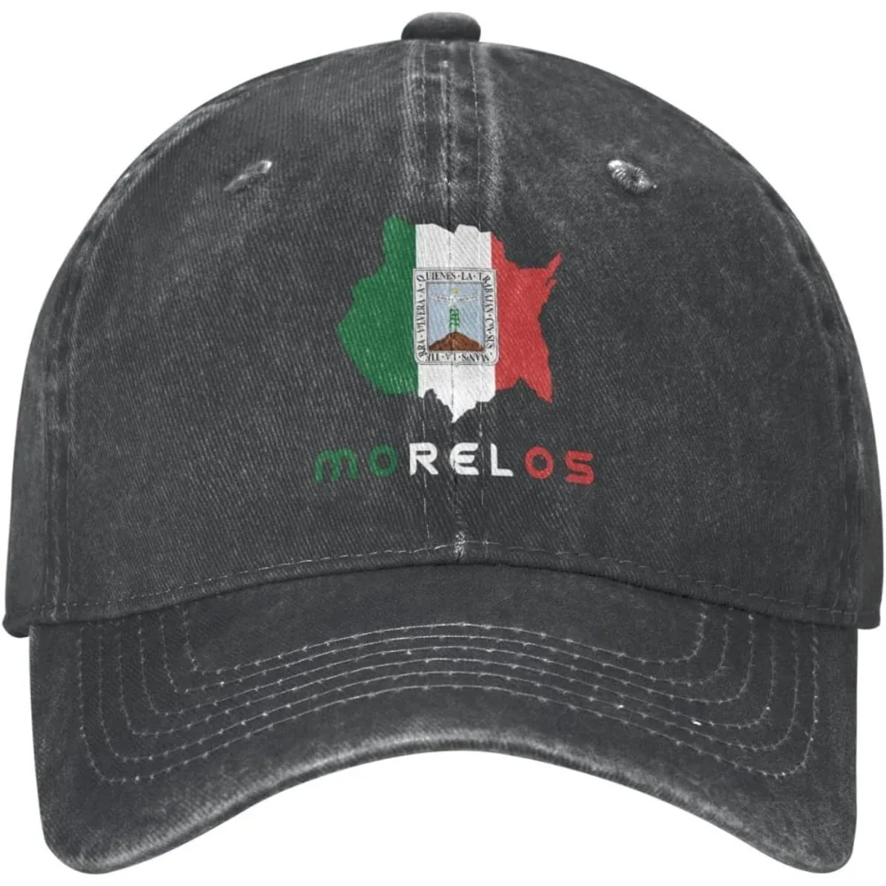 

Morelos Mexico State Flag Unisex Adjustable Cap Trucker Hats Dad Baseball Hats Cotton Cowboy hat Black