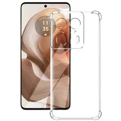 Clear Shockproof Soft Silicone Mobile Phone Case Cover - Moto Edge50Ultra (Shockproof Case)