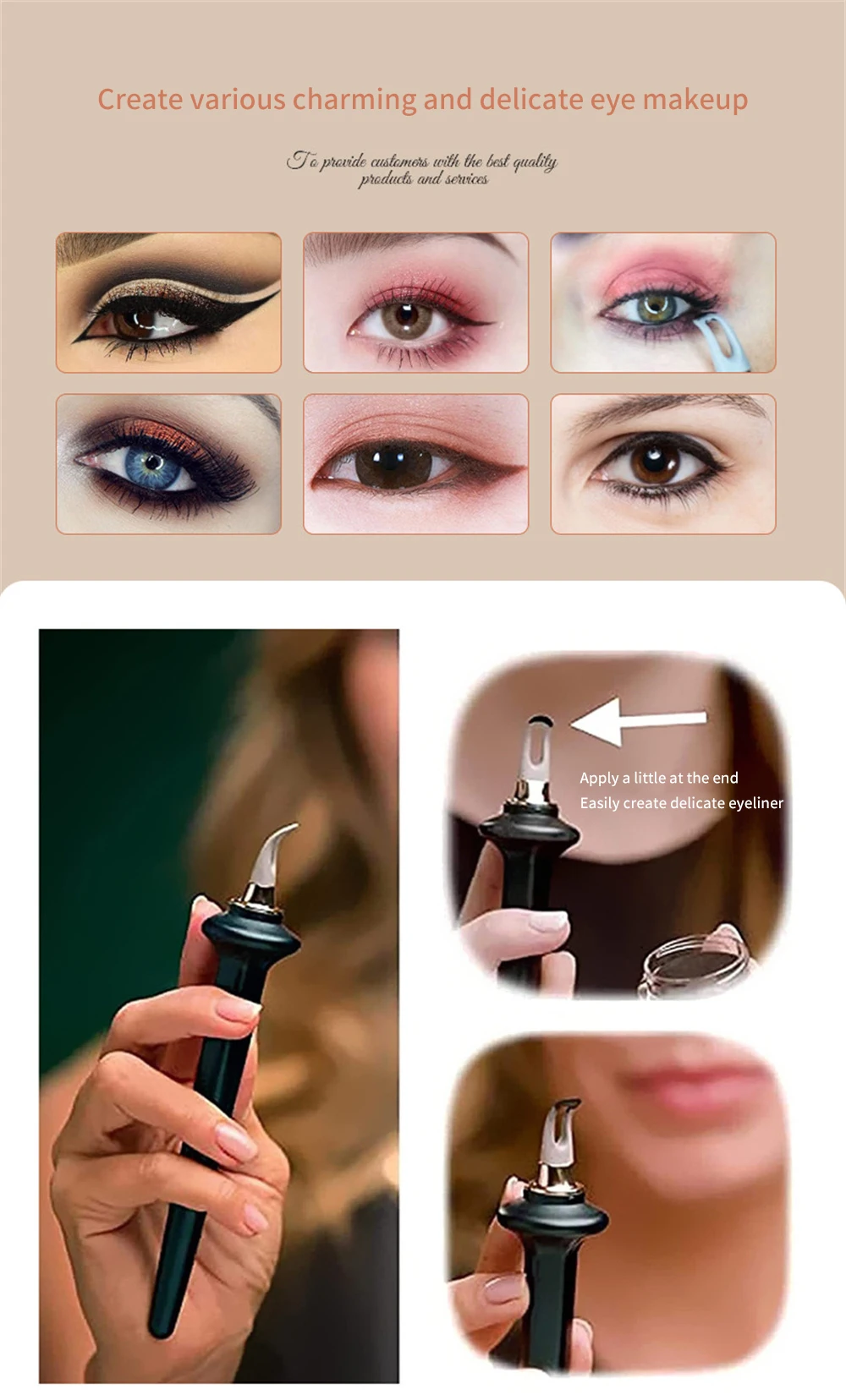 Silicone Eyeliner Brush Eyeliner Applicator Makeup Tools For Eyes Make Up Beginner Aid Makeup Brush Makeup Tool