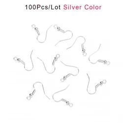 Earring and Pendant Silicone Mold for Creative Jewelry Crafting - Heart, Leaves, and Moon Designs (100Pcs Silver)