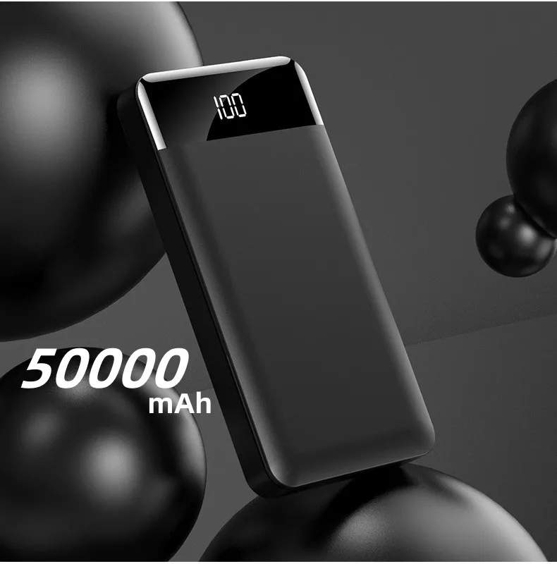 NewPowerBank50000mAhPDFastChargingPowerBankPortableBattery
