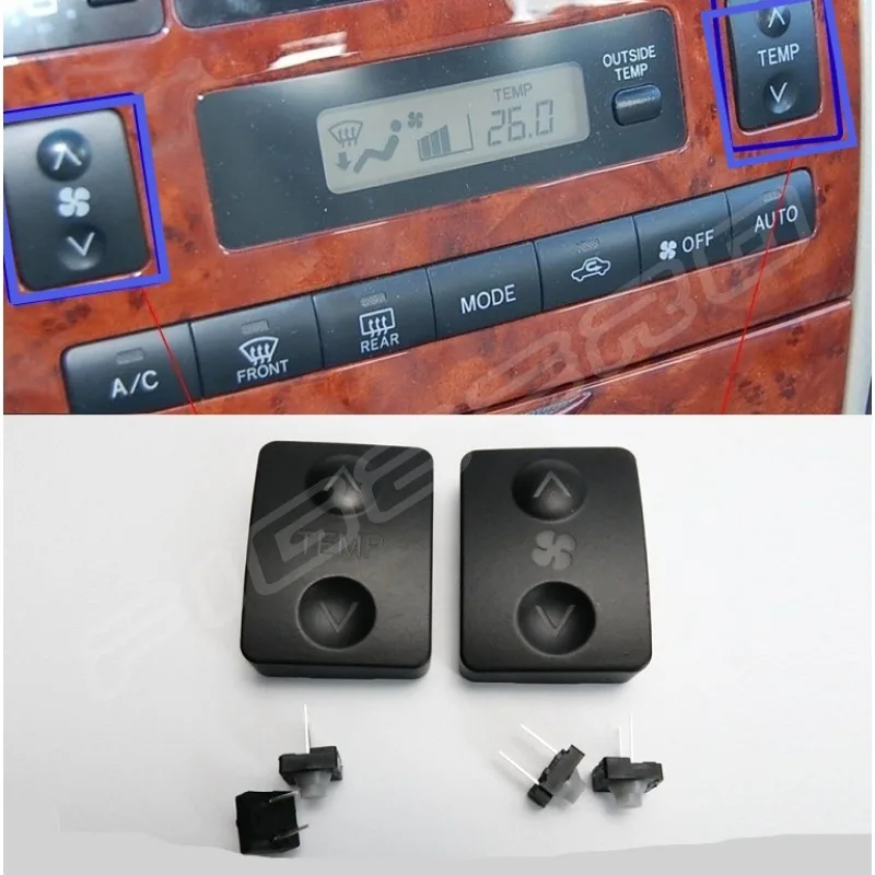 Manopole Climatizzatore In Alluminio Per Toyota Corolla EX - Set Da 3, Nero - Foto 6