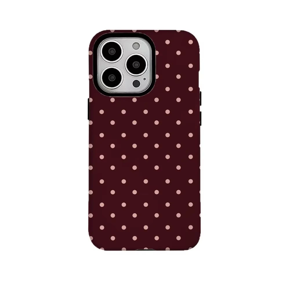 Chic Polka Dot Phone Case - Stylish Protective Cover