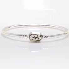 

Real 925 Sterling Silver New Starr Wars bracelet For Women Fit Original Brand DIY Beads Charm Jewelry