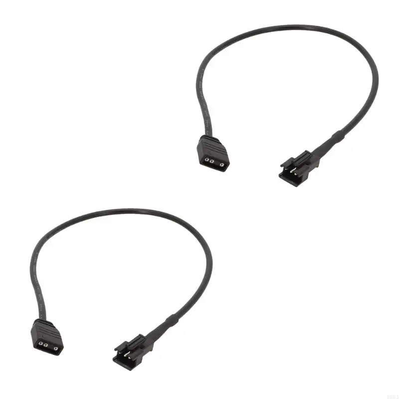 2PIECES DeepCool/Lian PC 케이스 팬 및 LED 조명 E65A 용 ArgB 커넥터 케이블