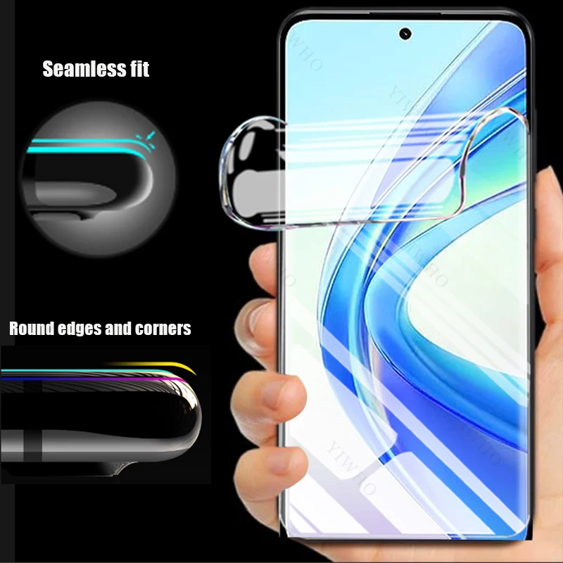 4-1 Pcs Transaprent Front Hydrogel Film for Honor X7b X8b X9b X8a X7a X6a X5 Screen Protectors for Huawei Honor X7 X6 X8 X9 A B