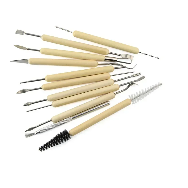 DIY Pottery Tools Polymer Clay Cutter Tools Clay Sculpting Craft Sculpt Carving Ceramic Moldes 11pcs