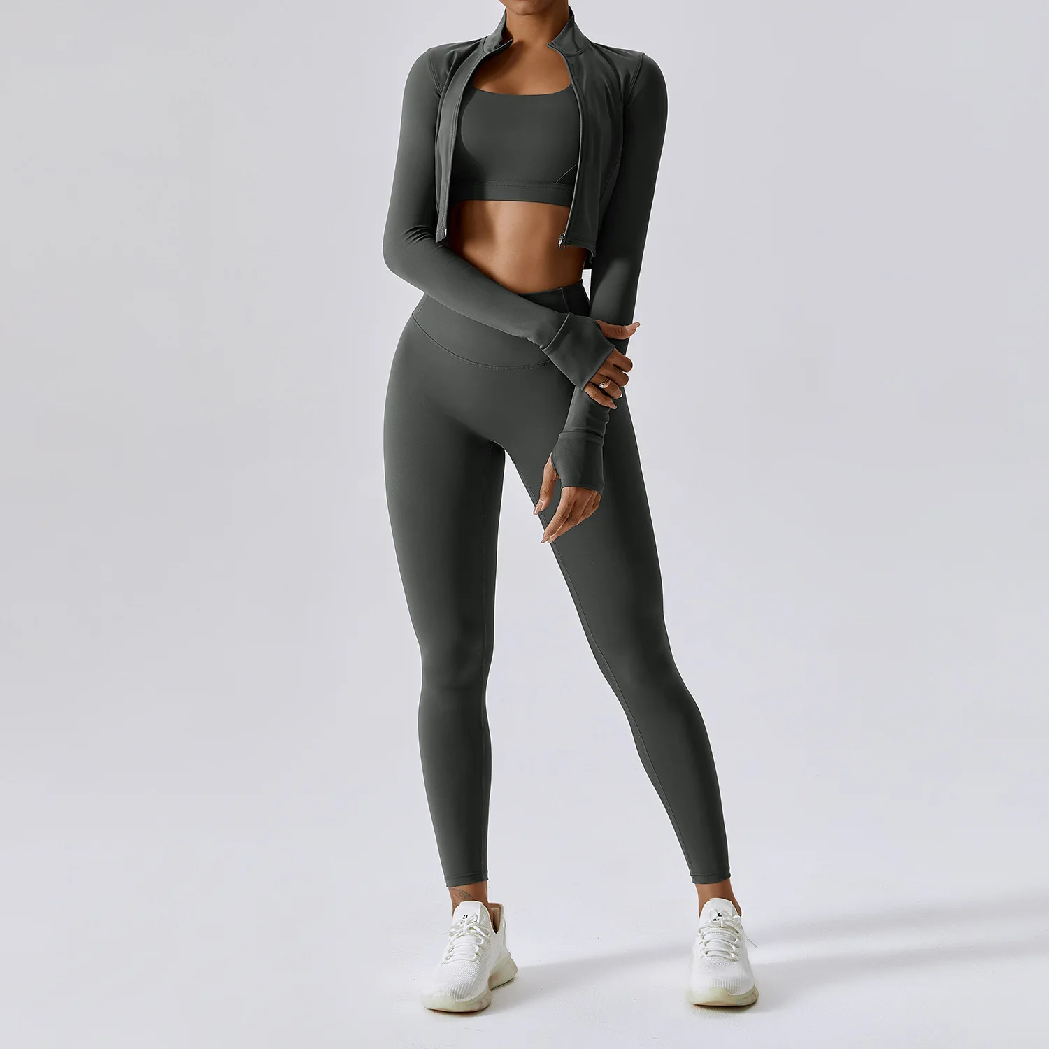 3 Pieces Women Tracksuit sports suit