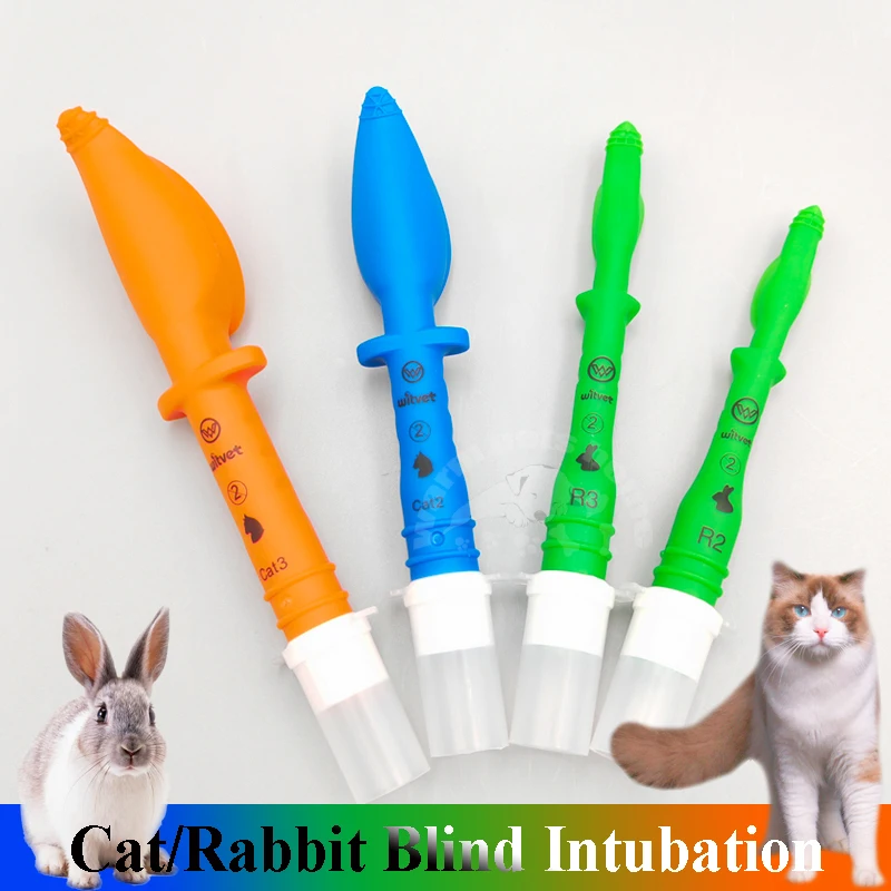 Cat Rabbit Blind Intubation Tube Medical Soft Gel Rabbits Cats Tracheal ...