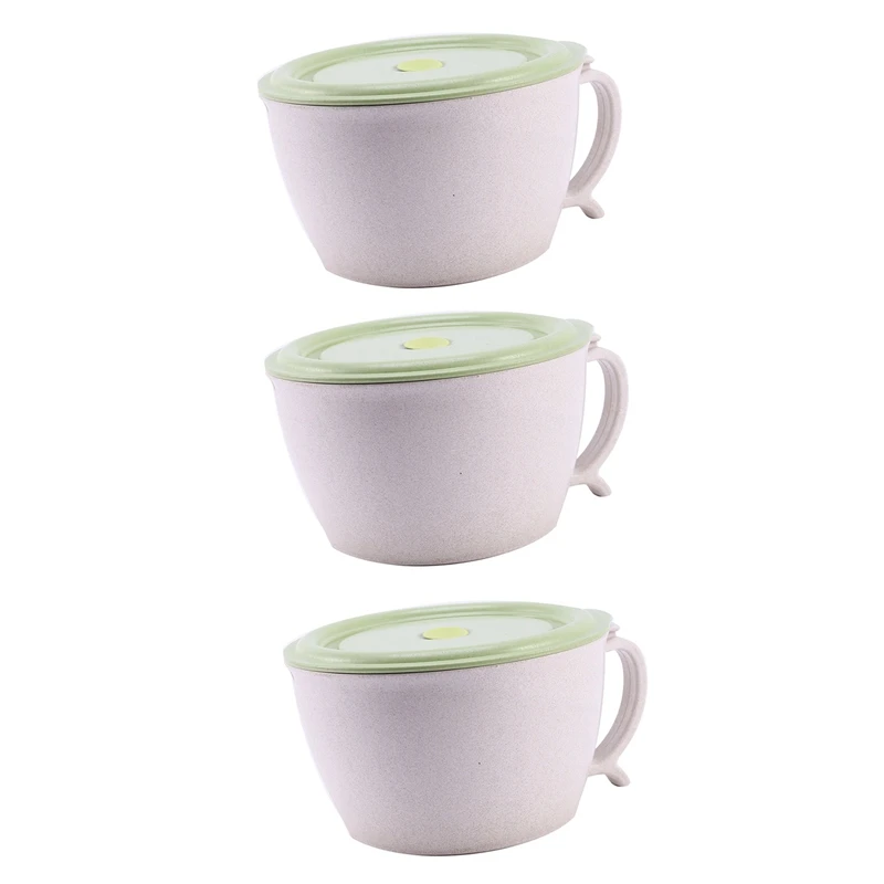 

3 чаши для микроволновой печи с крышкой, 40 унций, с держателем для телефона