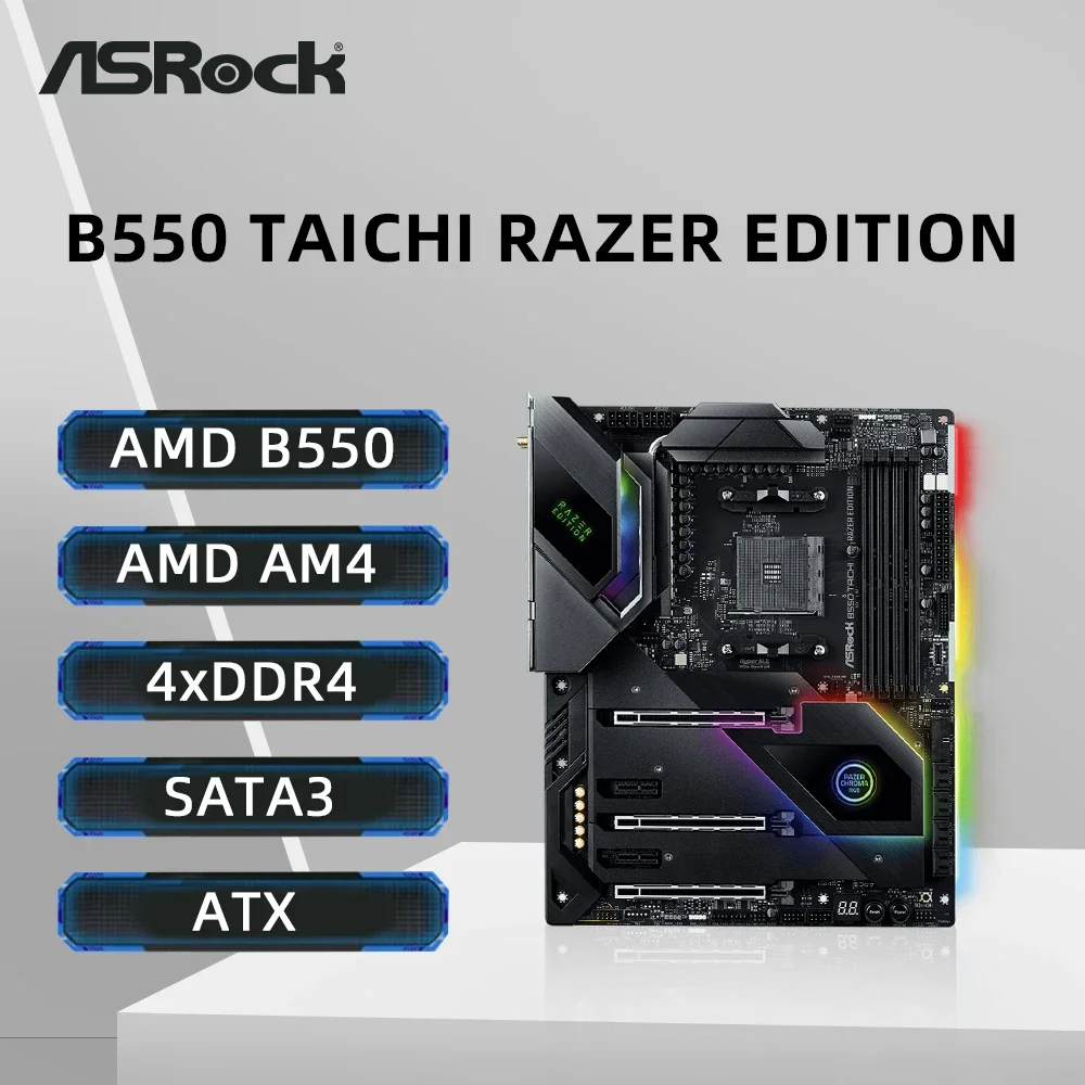 ASRock B550 TAICHI RAZER EDITIDN Motherboard Support 5800X