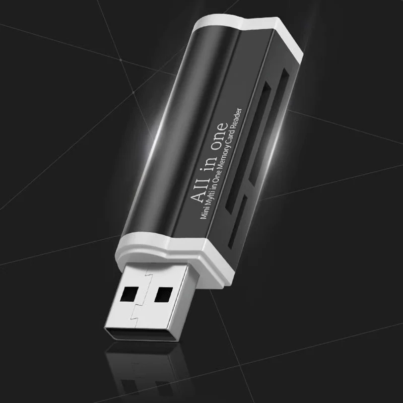 Legierungskartenleser USB 2.0 4 Ports für MS M2 PRO DUO Micro SD/TF SDHC MMC DV Telefonkamera Speicherkarten-Schreiber PC-Adapter verlängern – Detail 8