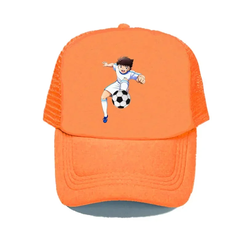 Captain Tsubasa Official Black Snapback Baseball Cap - Embroidered Badge Logo, One Size Adjustable