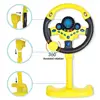 1pcs Kids Electric Simulation Steering Wheel Toy Multifunctional Car Driving Toy with Music and Light Toy for Boys and Girl K9B2 5