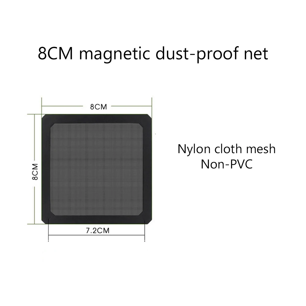 80mm 90mm 120mm 140mm PC-Gehäuse Kühl gebläse Staub filter Magnet staub dichte Netz abdeckung Computer gehäuse Netz schutz mit Loch