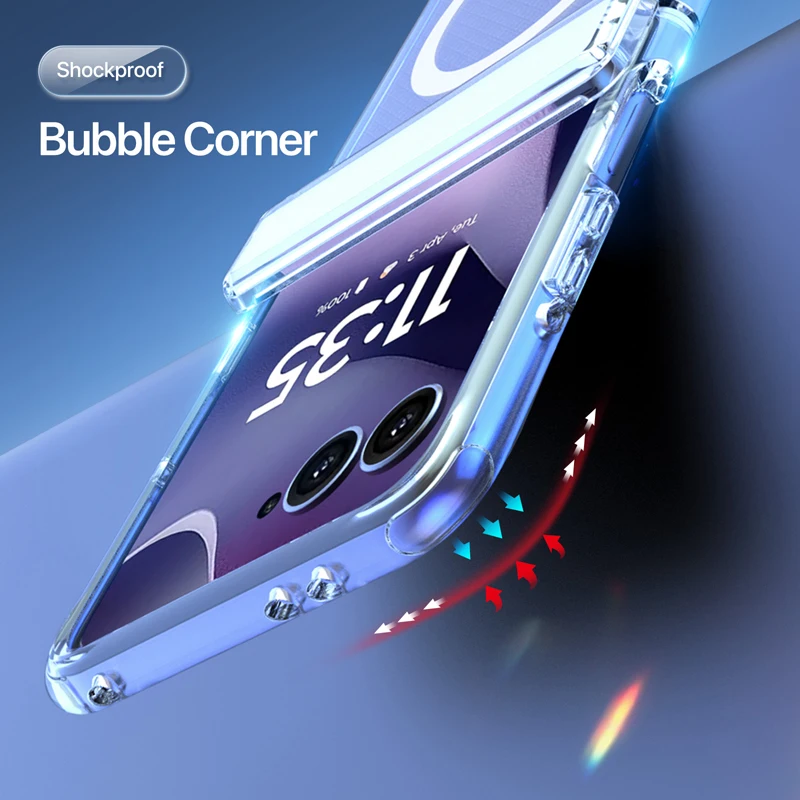 DUX DUCIS Magnetic Anti-Fingerprint Transparent Protective Case