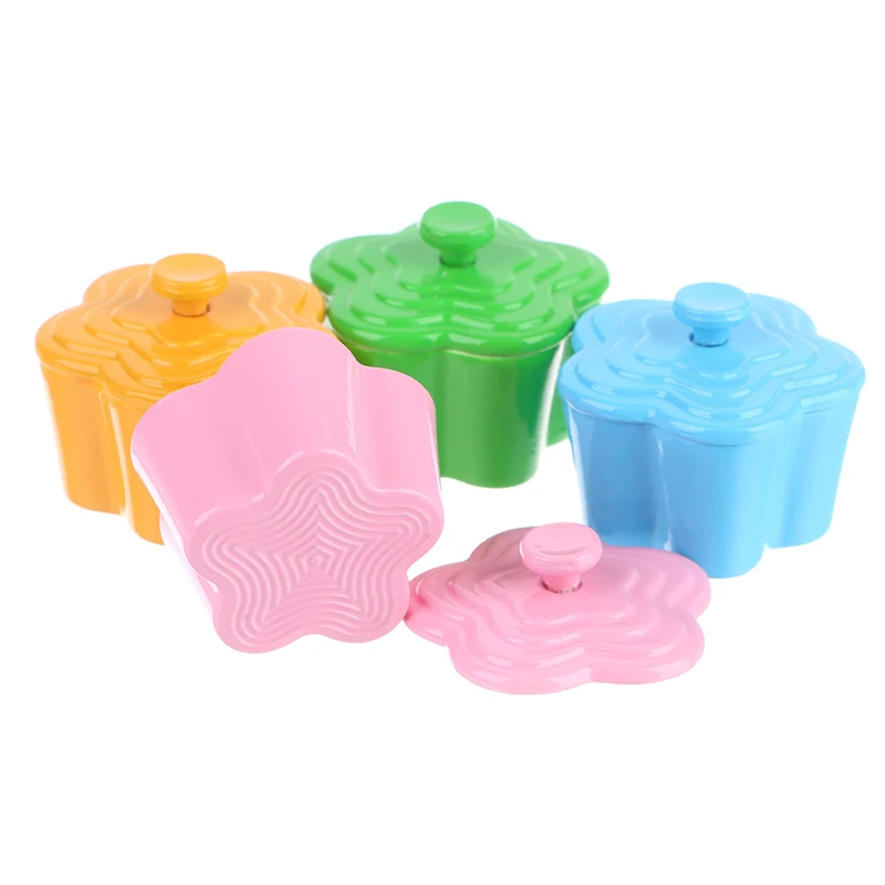 1:12 Dollhouse Miniature Kitchen Utensils Cooking Ware Mini Pot Boiler Pan Doll House Accessories Play Kitchen Toy 2