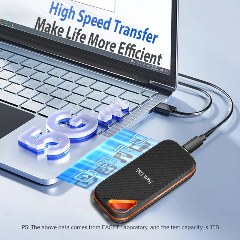 New E81 Portable External HD Hard Drive 1TB 2TB 4TB High Speed External SSD Type-C USB 3.1 M.2 for Laptop/Phone/mac portable ssd portable hard drive external solid state drive