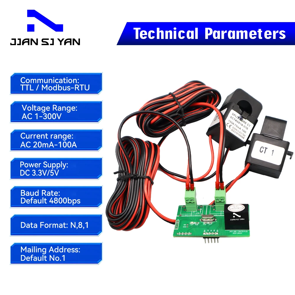 JSY-MK-194T Two Way Open CT Two Ways Current Transformer Bidirectional Measurement PCBA Energy Meter power meter